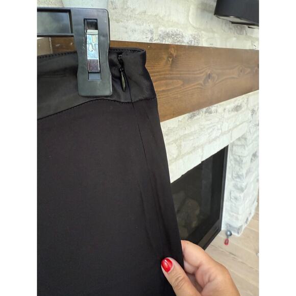 Ecru Women's Black Side Zip Wide Leg Pants Size - Picture 3 of 6